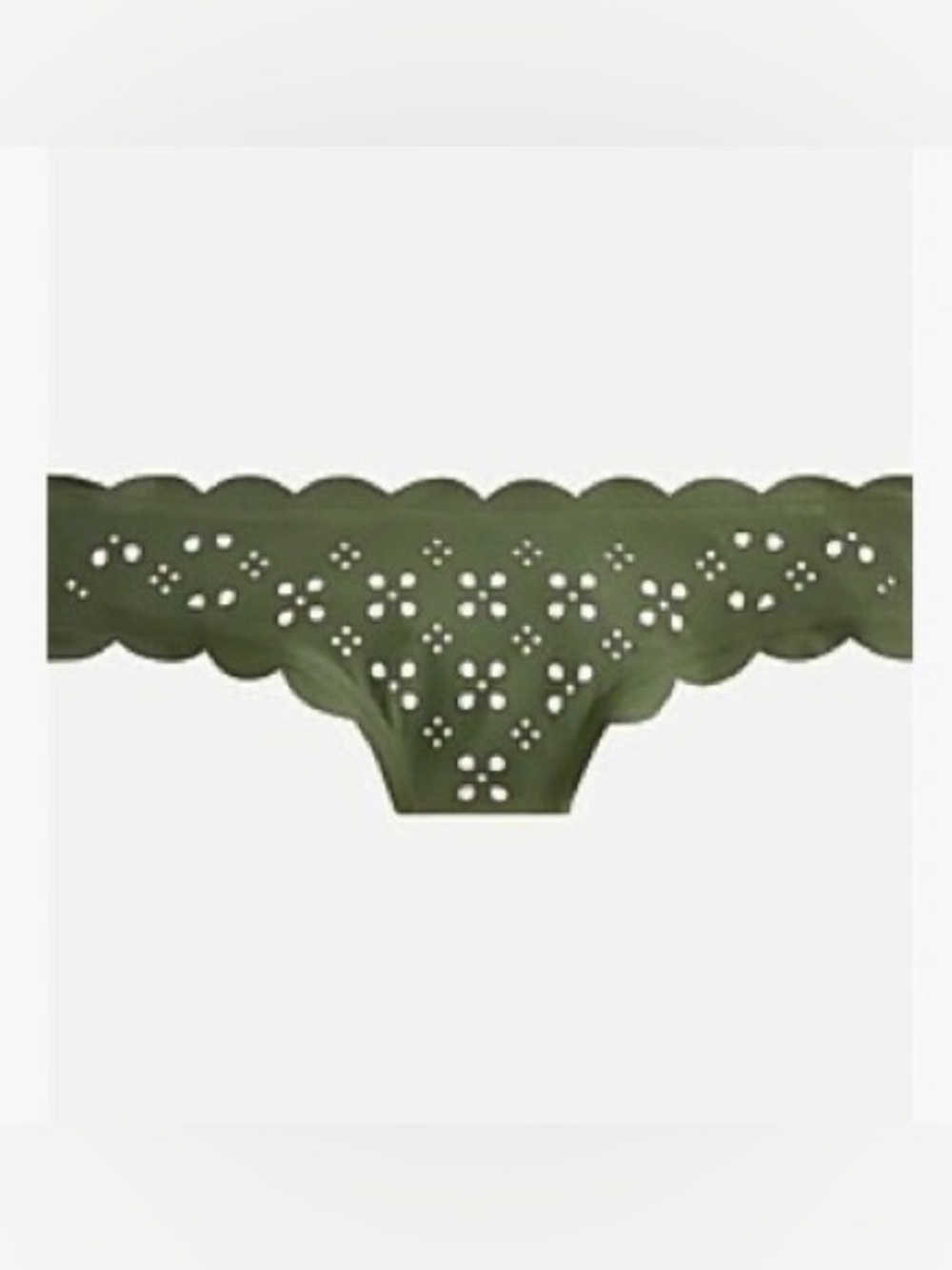 ☀️SALE        
J. Crew Safari Eyelet Scalloped Bikini Bottom- Sz  M